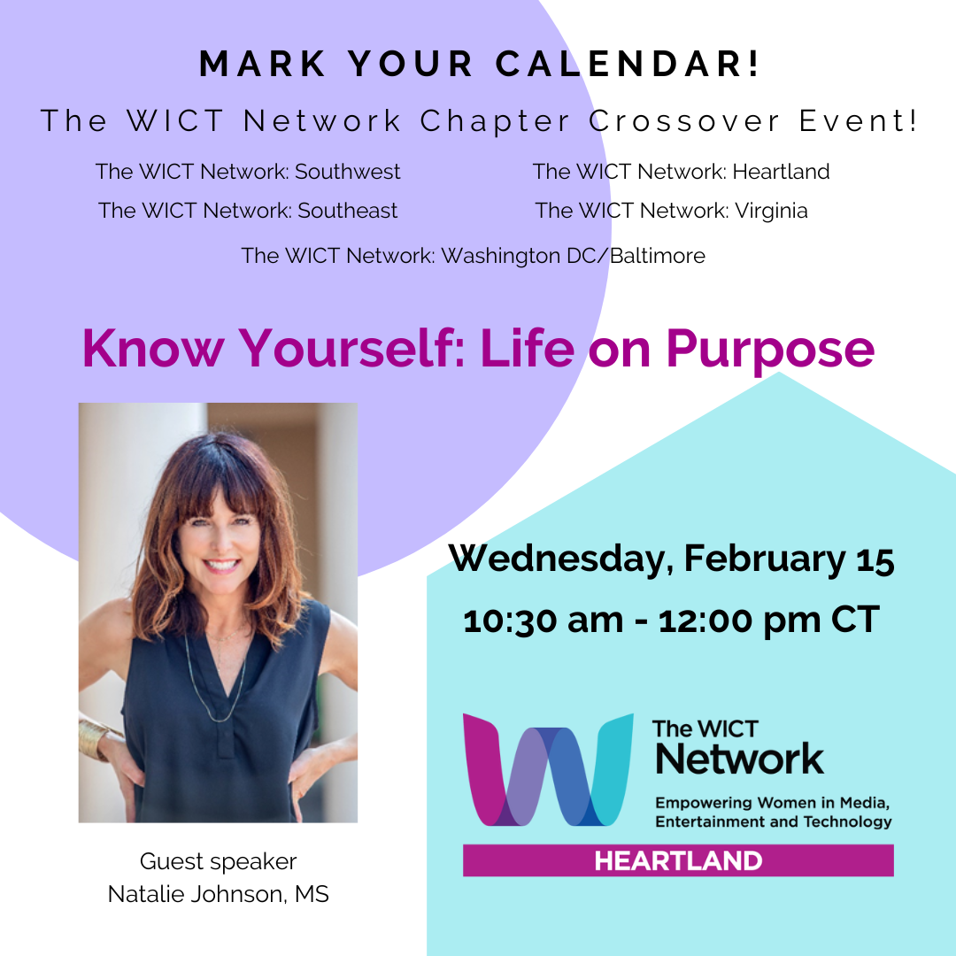 Know yourself: Life on Purpose Wednesday, February 15 10a-12p